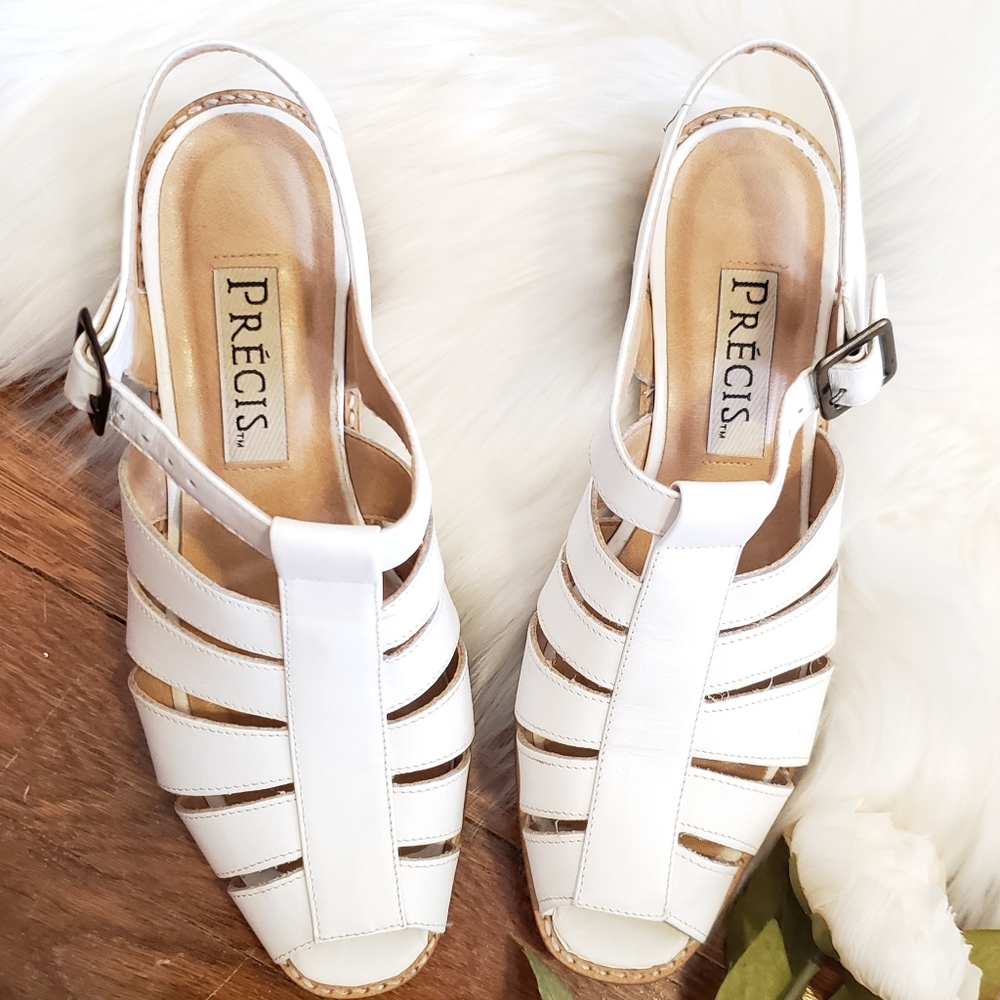 Precis white Leather Uppers Adjustable Str…